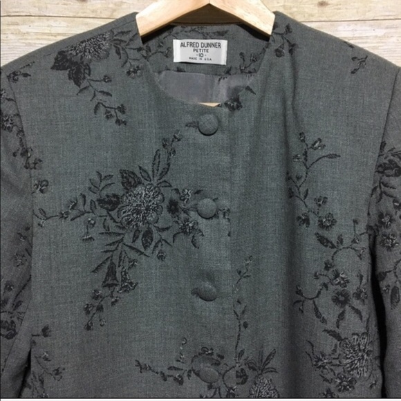 Alfred Dunner Petite floral print wool blazer size 10 Petite - Picture 2 of 4